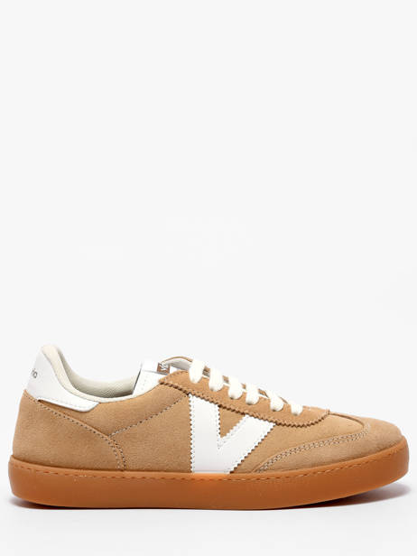 Sneakers Uit Leder Victoria Beige women 1126212